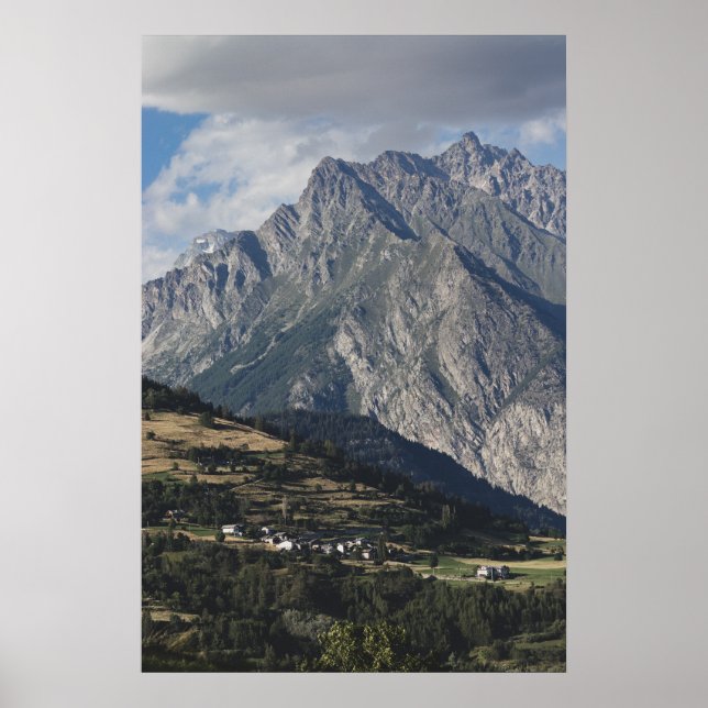 Póster Mont Velan, de Buthier, Italia (Frente)