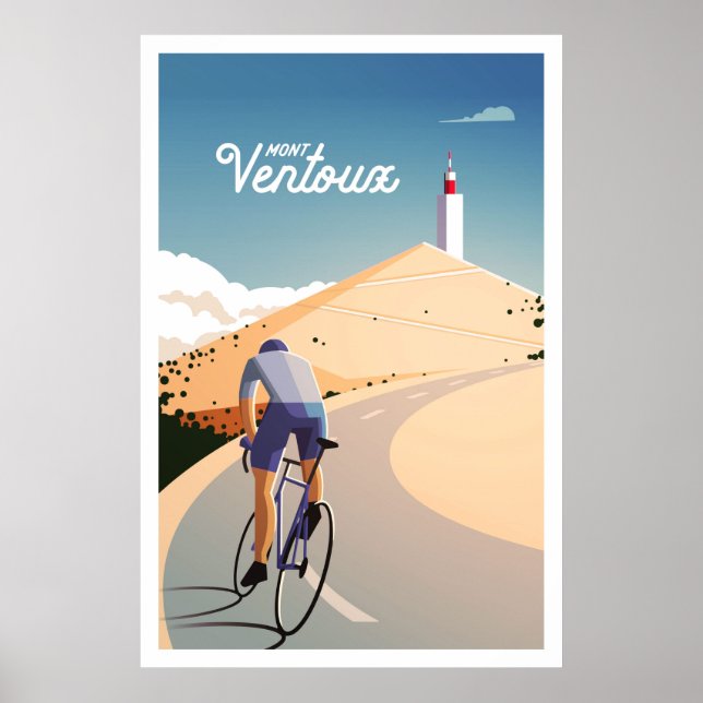 Póster Mont Ventoux - Poster de ciclismo (Frente)
