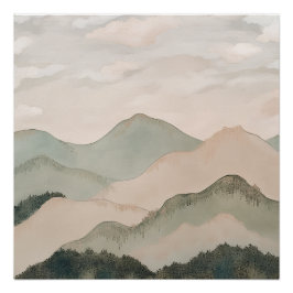 Póster Montagnes Serein