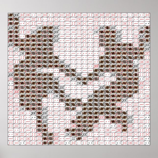 Póster Montaje de cartas de bailarines (Frente)