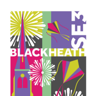 Póster Montaje de diseño gráfico de Blackheath, SE3