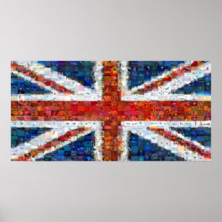 Póster Montaje de Union Jack - Estándar