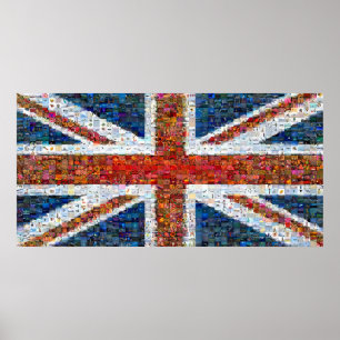 Póster Montaje de Union Jack - Grande