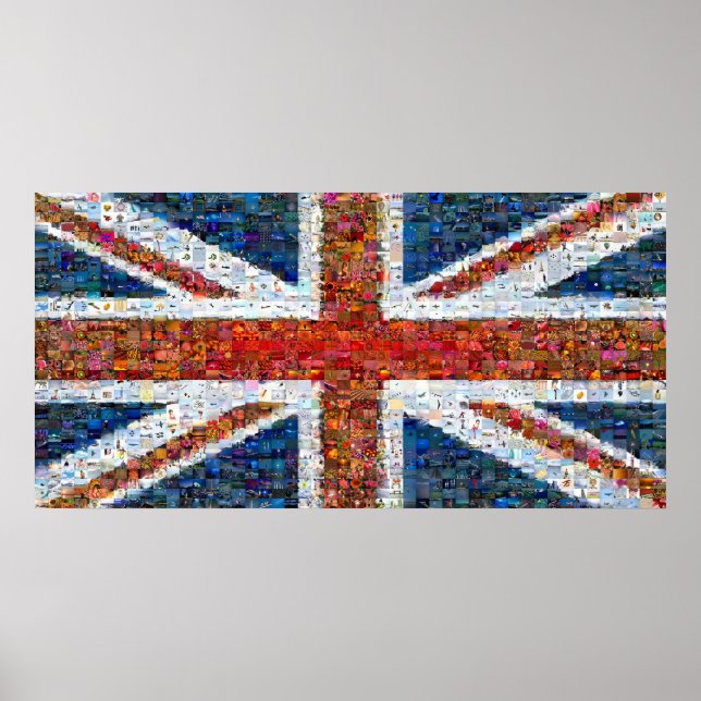 Póster Montaje de Union Jack - Grande (Frente)