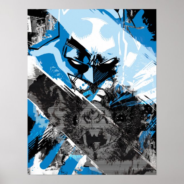 Póster Montaje del paisaje urbano de Batman Future (Frente)