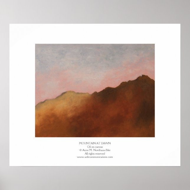 Póster Montaña al amanecer (Frente)
