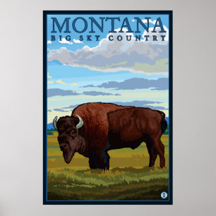 Póster Montana - Bison