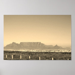 Póster Montaña Blouberg - Ciudad del Cabo - Sudáfrica