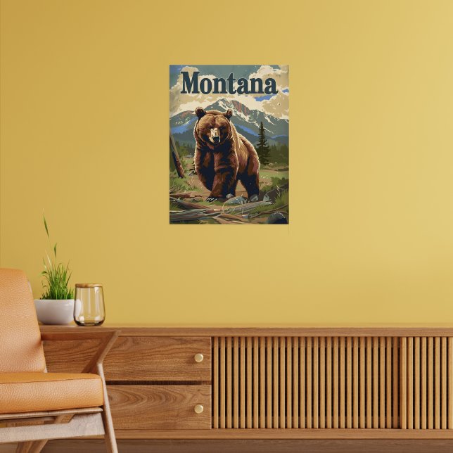 Póster Montana Brown Bear (Salón 2)