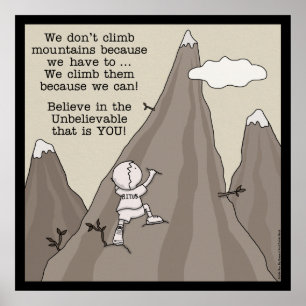 Póster Montaña Climber