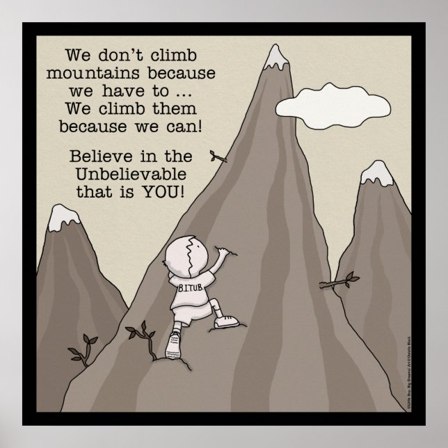 Póster Montaña Climber (Frente)