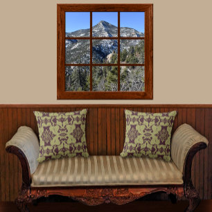 Póster Montaña Colorado Con Vista De La Fake De Nieve