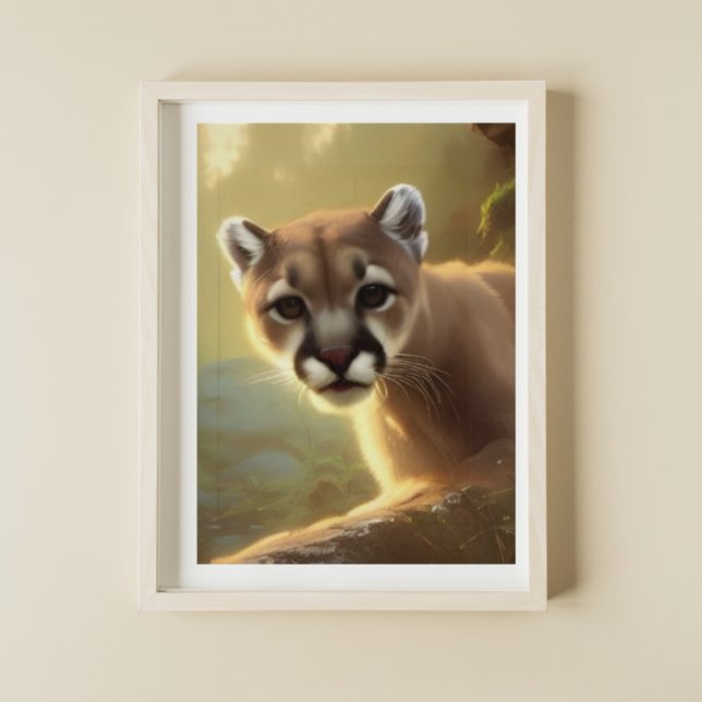 Póster Montaña Cougar Wildlife Retrato (Subido por el creador)