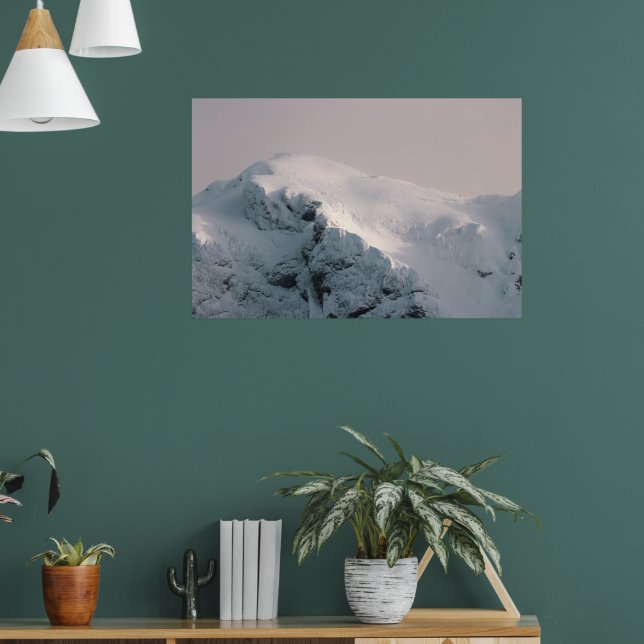 Póster Montaña cubierta de nieve (Salón 1)