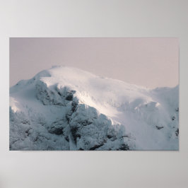 Póster Montaña cubierta de nieve
