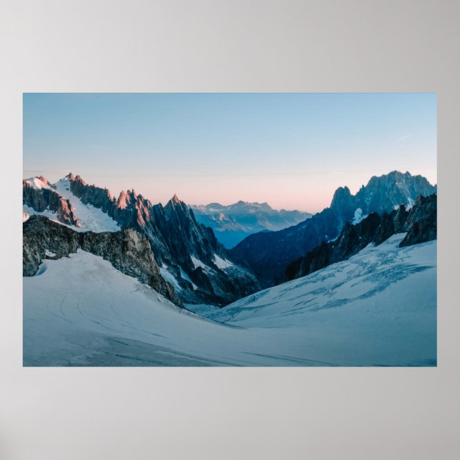 PÓSTER MONTAÑA CUBIERTA DE NIEVE (Frente)