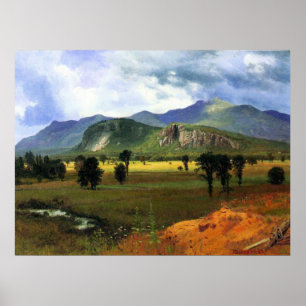 Póster Montaña de la fosa, New Hampshire Bierstadt