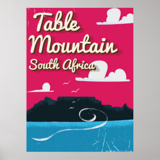 Póster Montaña de la Mesa Sudáfrica poster de viajes de c