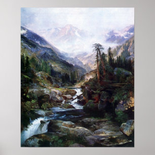Póster Montaña de la Santa Cruz de Thomas Moran