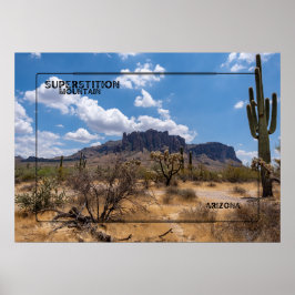 Póster Montaña de la Superstición, Arizona