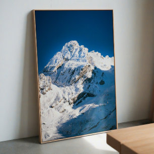 Póster Montaña de nieve