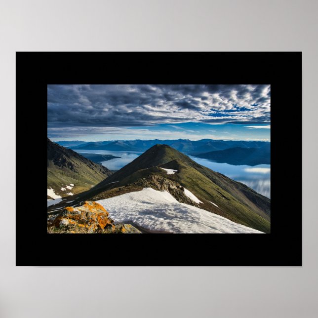 Póster Montaña de ovejas en las montañas Kluane (Frente)