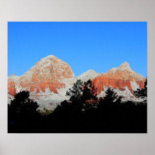 Póster Montaña de truenos en la nieve