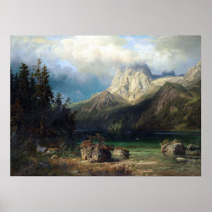 Póster Montaña del leu de agosto Wilhelm