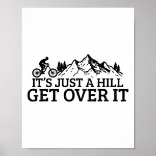 Póster Montaña Divertida Bicicleta Mtb Ciclismo Ciclismo