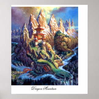 Póster Montaña Dragon