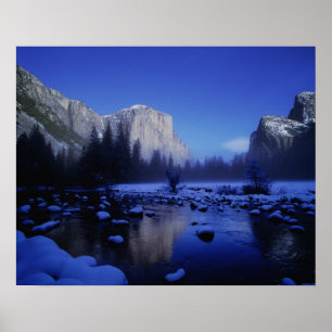 Póster Montaña El Capitan, Parque Nacional Yosemite,