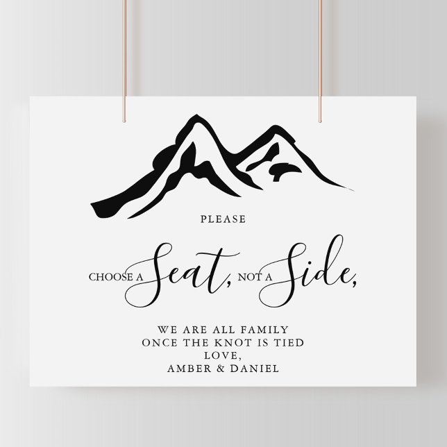 Póster Montaña Elegir un asiento no un Boda lateral (Subido por el creador)