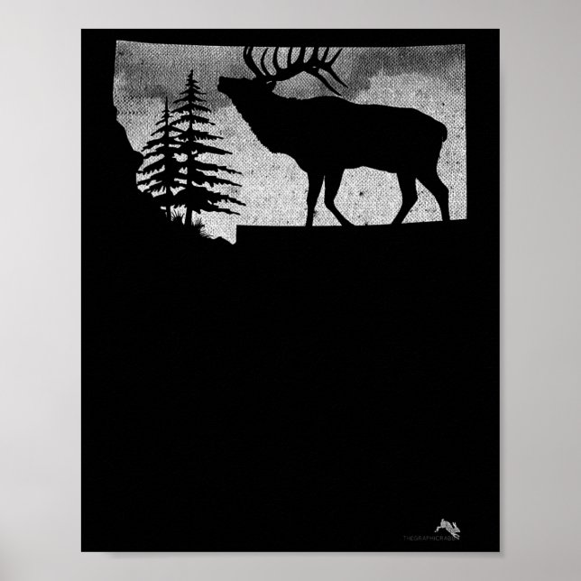 Póster Montana Elk Hunter (Frente)