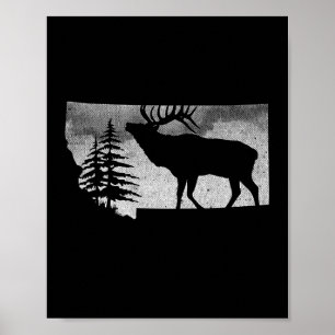Póster Montana Elk Hunter