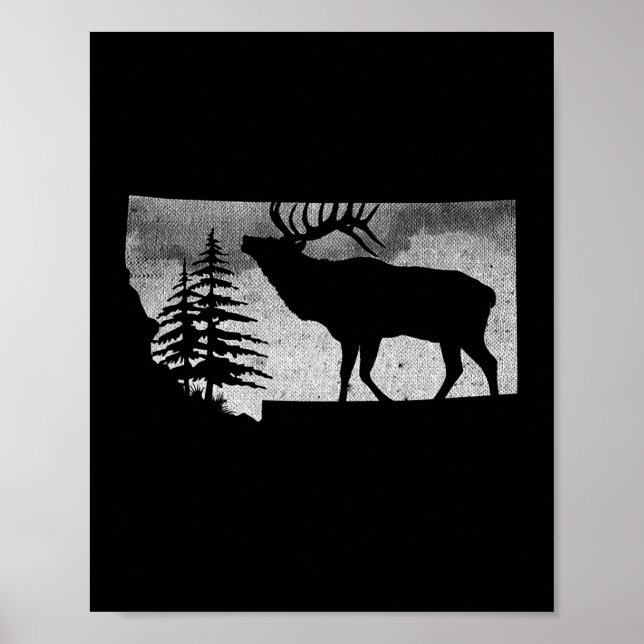 Póster Montana Elk Hunter (Frente)