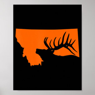 Póster Montana Elk Hunting