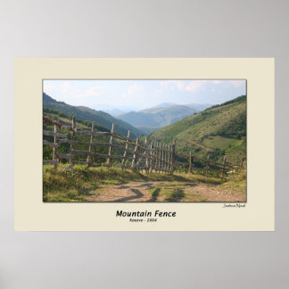 Póster Montaña Fence