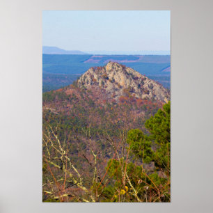 Póster Montaña Forked, Arkansas