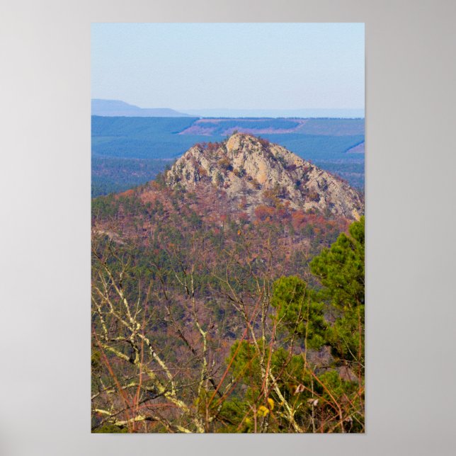 Póster Montaña Forked, Arkansas (Frente)