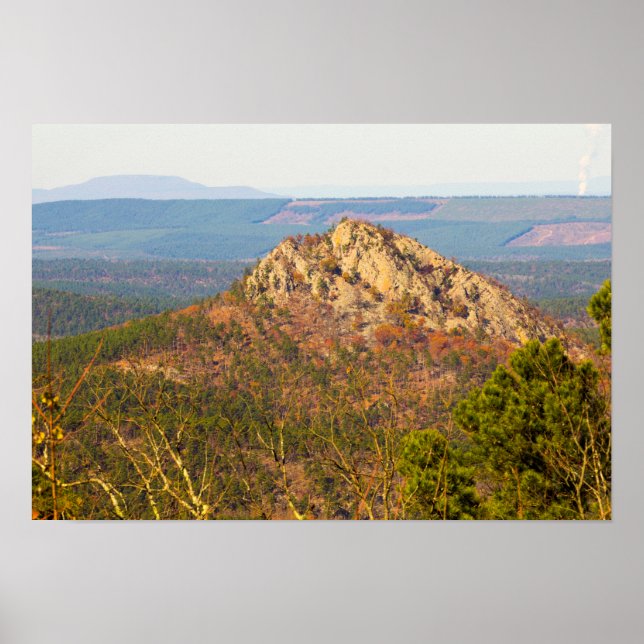 Póster Montaña Forked, Arkansas (Frente)