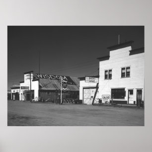 Póster Montana Gas Stations, 1942