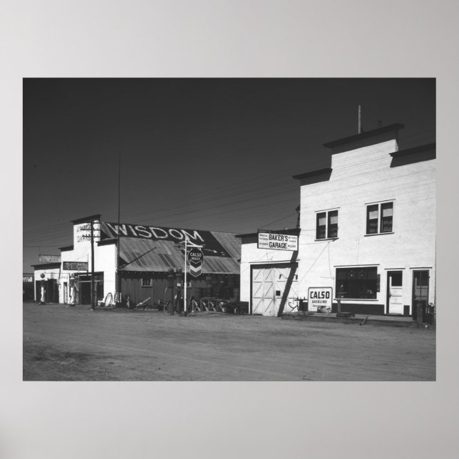 Póster Montana Gas Stations, 1942 (Frente)