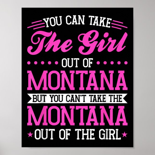 Póster Montana Girl Can't Take Out The Montana  (Frente)