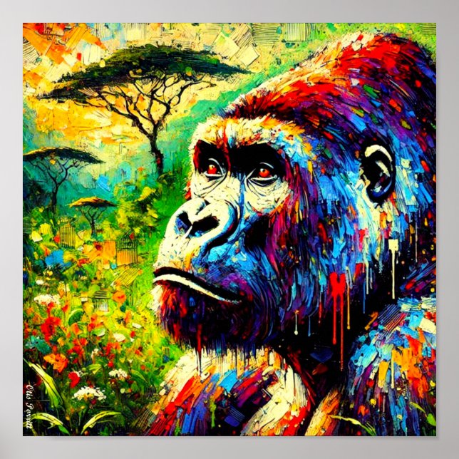 PÓSTER MONTAÑA GORILLA 2 (Frente)