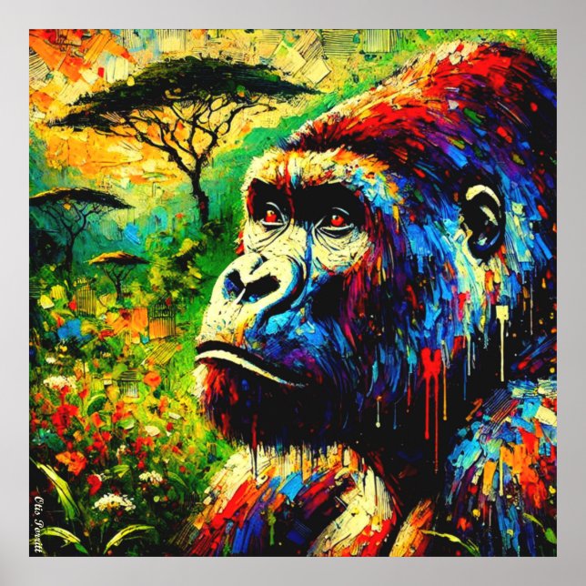 PÓSTER MONTAÑA GORILLA 8 (Frente)