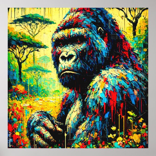 PÓSTER MONTAÑA GORILLA 9 (Frente)