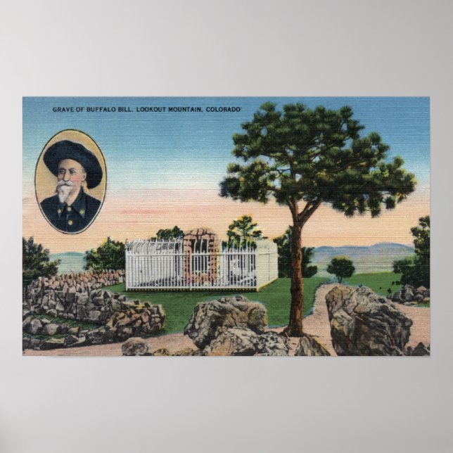 Póster Montaña Lookout, Colorado (Frente)