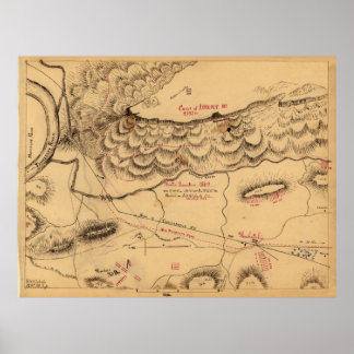 Póster Montaña Lookout, invierno 1864