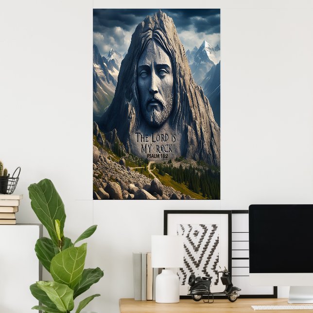 Póster Montaña Majestad El Señor Es Mi Roca (Oficina en casa)