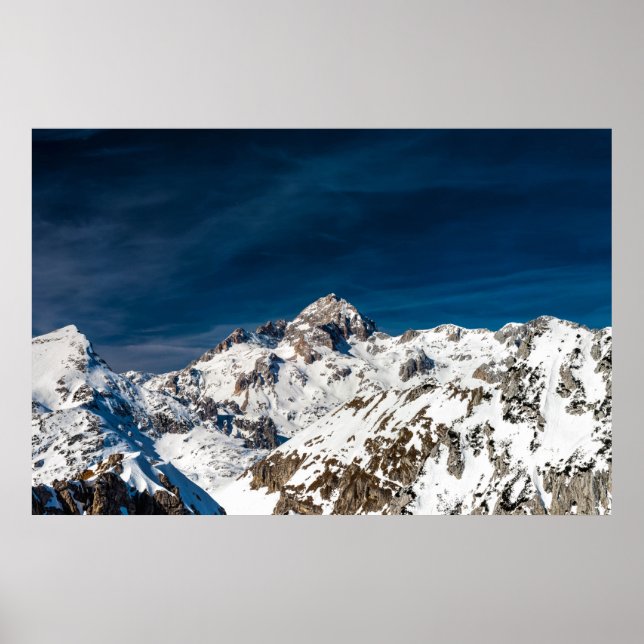 Póster Montaña majestuosa Triglav, Eslovenia (Frente)